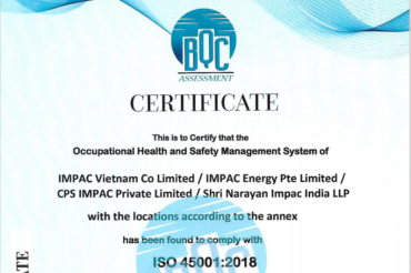 IMPAC CERTIFIED WITH IMS (9001, 14001 & 45001)